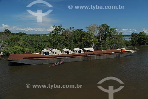  Subject: Tents of Civil Defense for the homeless  flood of Amazon River / Place: Manaus city - Amazonas state (AM) - Brazil / Date: 07/2012 