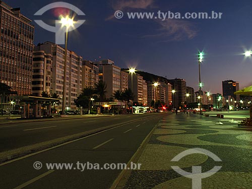  Subject: Buildings of Copacabana at dawn / Place: Copacabana neighborhood - Rio de Janeiro city - Rio de Janeiro state (RJ) - Brazil / Date: 07/2012 