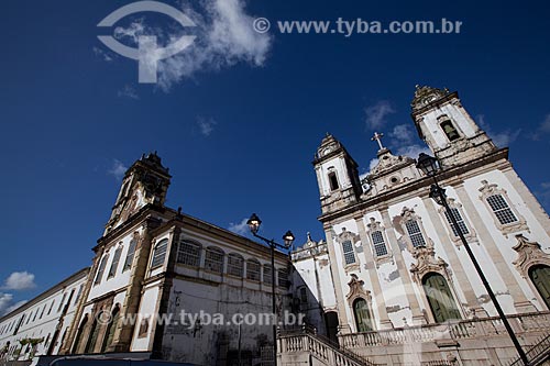  Subject: Carmo Church (XVII century) - to the left - and Third Order of Nossa Senhora do Monte do Carmo Church (1636) - to the right / Place: Largo do Carmo neighborhood - Salvador city - Bahia state (BA) - Brazil / Date: 07/2012 
