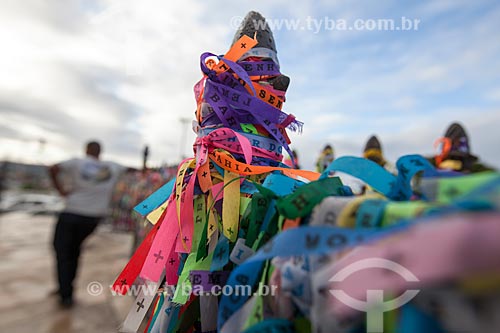  Subject: Strips of remembrance in front of Nosso Senhor do Bonfim Church / Place: Salvador city - Bahia state (BA) - Brazil / Date: 07/2012 