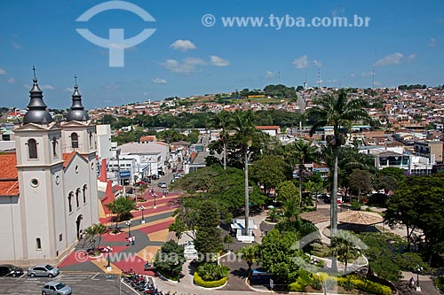  Subject: View of Church Cathedral de Santana in square Anchieta  / Place: Itapeva city - Sao Paulo state (SP) - Brazil / Date: 02/2012 