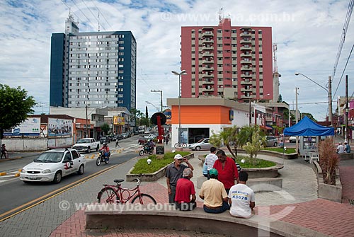  Subject: Downtown of Registro and Avenue Prefeito Jonas Banks Leite / Place: Registro city - Sao Paulo state (SP) - Brazil / Date: 02/2012 