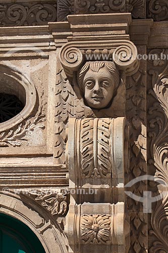  Subject: Detail of the facade of the Third order of Sao Francisco Church / Place: Salvador city - Bahia state (BA) - Brazil / Date: 07/2012 