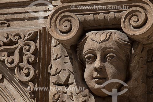  Subject: Detail of the facade of the Third order of Sao Francisco Church / Place: Salvador city - Bahia state (BA) - Brazil / Date: 07/2012 