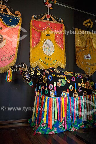  Subject: Estandarte (banner) and bumba-meu-boi fantasy in the Anthropology and folklore Museum Theo Brandao (1975) of the Federal University of Alagoas / Place: Maceio city - Alagoas state (AL) - Brazil / Date: 07/2012 