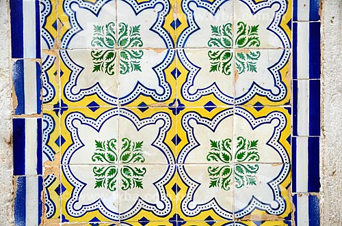  Subject: Detail of Portuguese tile houses in the historic city center of Sao Luis / Place: Sao Luis city - Maranhao state (MA) - Brazil / Date: 05/2012 