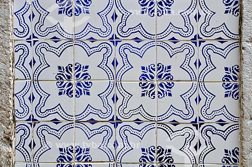  Subject: Detail of Portuguese tile in houses in the historic city center of Sao Luis / Place: Sao Luis city - Maranhao state (MA) - Brazil / Date: 05/2012 