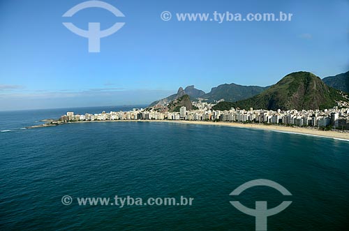  Subject: Aerial view of Copacabana Beach and Morro Vidigal Two Brothers and Sugar Loaf in the background / Place: Rio de Janeiro city - Rio de Janeiro state (RJ) - Brazil / Date: 05/2012 