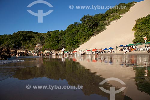  Subject: Ponta Negra Beach with Careca Hill in background / Place: Ponta Negra neighborhood - Natal city - Rio Grande do Norte state (RN) - Brazil / Date: 07/2012 