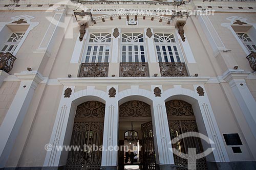  Subject: Facade of Alberto Maranhao Theater (1904) - was known as Carlos Gomes Theater until 1957 / Place: Ribeira neighborhood - Natal city - Rio Grande do Norte state (RN) - Brazil / Date: 07/2012 