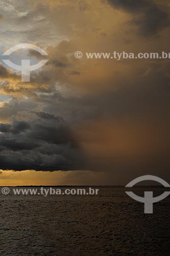  Subject: Rain at the Negro River / Place: Barcelos city - Amazonas state (AM) - Brazil / Date: 03/2012 