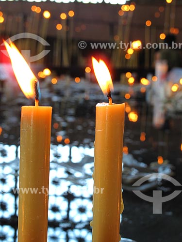  Subject: Candles on Nossa Senhora da Conceiçao Aparecida National sanctuary / Place: Aparecida city - Sao paulo state (SP) - Brazil / Date: 09/2012 