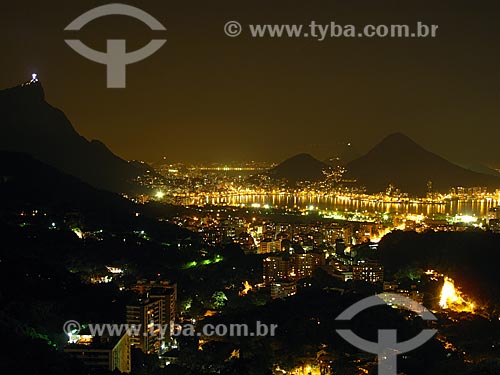  Subject: Night view of part of the South Zone of Rio de Janeiro / Place: Rio de Janeiro city - Rio de Janeiro state (RJ) - Brazil / Date: 09/2012 