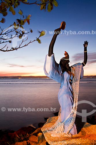  Subject: Yemanja statue in Ribeirao da Ilha Beach / Place: Ribeirao da Ilha neighborhood - Florianopolis city - Santa Catarina state (SC) - Brazil / Date: 08/2012 