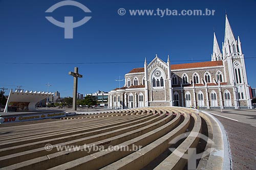  Subject: Church Sagrado Coração de Jesus (Cathedral of Petrolina) in the square Dom Malan / Place: Petrolina city - Pernambuco state (PE) - Brazil / Date: 06/2012 