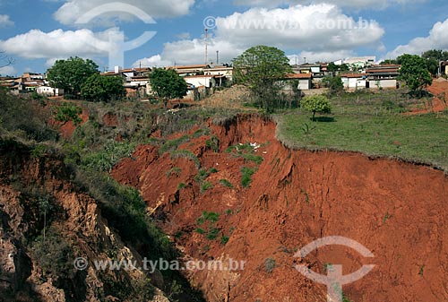  Subject: Erosion in urban area of the city / Place: Sao Roque de Minas city - Minas Gerais state (MG) - Brazil / Date: 10/2011 