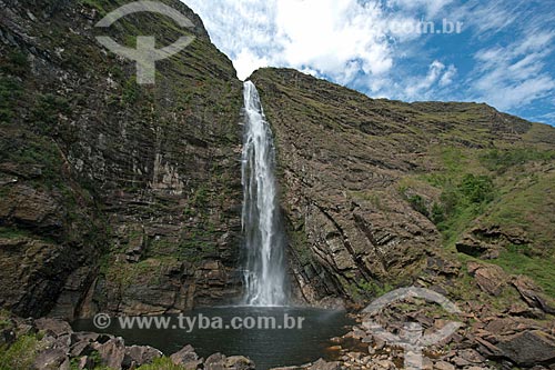  Subject: View of Waterfall Casca Danta in Serra da Canastra National Park / Place: Sao Roque de Minas city- Minas Gerais state (MG) - Brazil / Date: 10/2011 