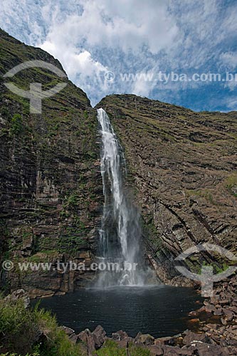 Subject: View of Waterfall Casca Danta in Serra da Canastra National Park / Place: Sao Roque de Minas city- Minas Gerais state (MG) - Brazil / Date: 10/2011 