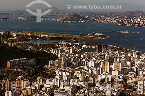  Subject: Buildings and Santos Dumont Airport and Rio Niteroi Bridge and city of Niteroi the background / Place: Rio de Janeiro city - Rio de Janeiro state (RJ) - Brazil / Date: 08/2012 