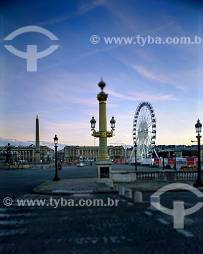 Subject: Ferris Wheel installed on the Concorde Square (Place de la Concorde) / Place: Paris - France - Europe / Date: 12/2008 