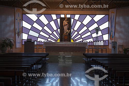  Subject: Inside of the Sanctuary of Nossa Senhora Imaculada Rainha do Sertao / Place: Quixada city - Ceara state (CE) - Brazil / Date: 11/2012 