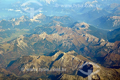  Subject: Aerial view of the European Alps / Place: Near to Schwende District - Switzerland - Europe / Date: 10/2010 