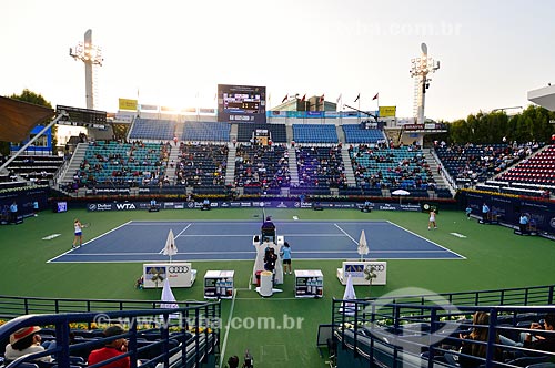  Subject: Tennis court of Dubai Tennis Stadium / Place: Al Garhoud neighborhood - Dubai city - United Arab Emirate - Asia / Date: 02/2012 
