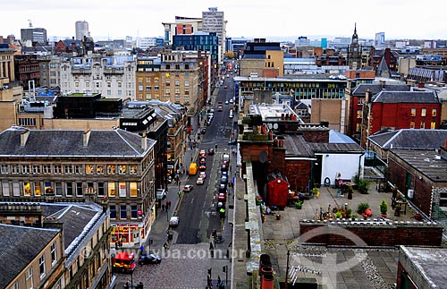  Subject: Mitchell Street and view of city center / Place: Glasgow city - Scotland - United Kingdom - Europe / Date: 11/2010 