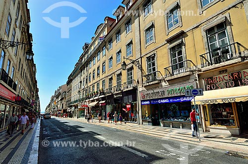  Subject: Aurea Street view / Place: Baixa neighborhood - Lisbon city - Portugal - Europe / Date: 08/2012 