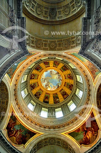  Subject: Cupola of Cathedral of Saint-Louis-des-Invalides - where is Napoleon Bonaparte buried / Place: Paris - France - Europe / Date: 02/2012 