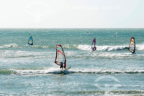  Subject: Windsurfers in Jericoacoara beach / Place: Jijoca de Jericoacoara city - Ceara state (CE) - Brazil / Date: 09/2012 