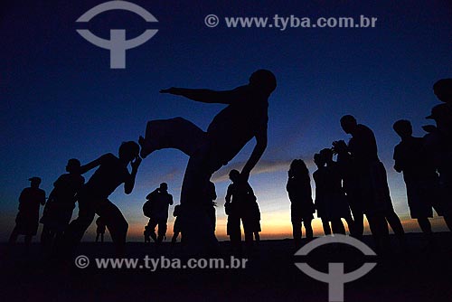  Subject: Capoeiristas in Jericoacoara Beach / Place: Jijoca de Jericoacoara city - Ceara state (CE) - Brazil / Date: 10/2012 