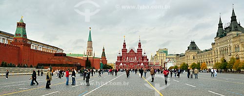  Subject: General view of Red Square - Kremlin to the left, State Historical Museum of Russia in the center / Place: Moscow city - Russia - Europe / Date: 09/2010 