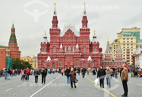 Subject: General view of Red Square with the State Historical Museum of Russia in the background / Place: Moscow city - Russia - Europe / Date: 09/2010 
