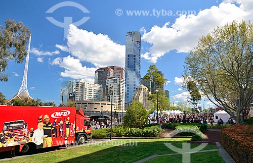  Subject: View of The Arts Centre from Federation Square / Place: Melbourne city - Austrália - Oceania / Date: 10/2010 