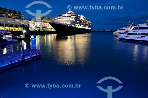  Subject: Ship berthed in Ferry Terminal / Place: Auckland city - New Zealand - Oceania / Date: 01/2011 