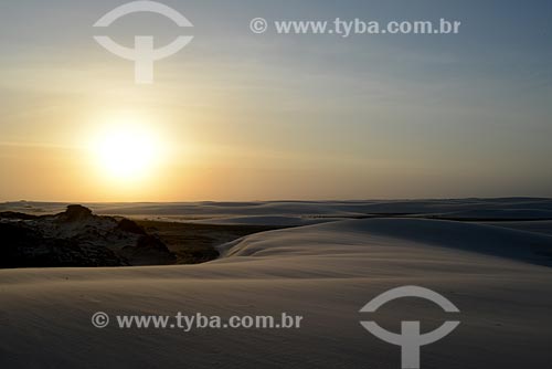  Subject: Sunset in Lencois Maranhenses National Park / Place: Barreirinhas city - Maranhao state (MA) - Brazil / Date: 10/2012 