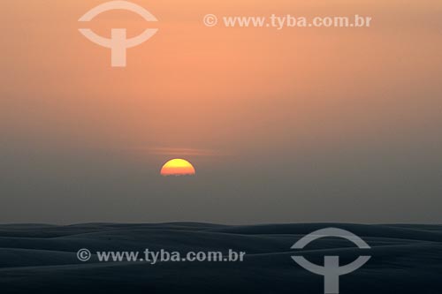  Subject: Sunset in Lencois Maranhenses National Park / Place: Barreirinhas city - Maranhao state (MA) - Brazil / Date: 10/2012 