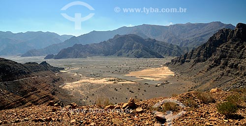  Subject: Road to Khor Najd - important tourist spot of Oman / Place: Musandam city - Oman - Asia / Date: 02/2011 