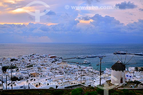  Subject: View of Hora city in Mykonos Island / Place: Mykonos Island - Greece - Europe / Date: 04/2011 