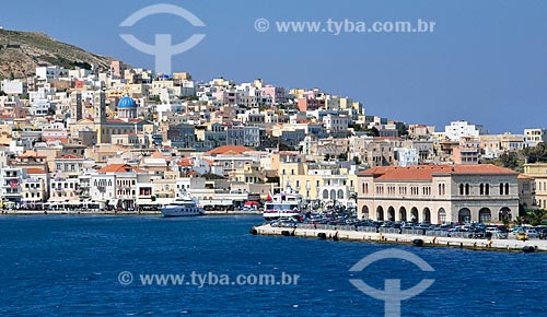  Subject: View of the Ermoupoli city / Place: Syros Island - Greece - Europe / Date: 04/2011 