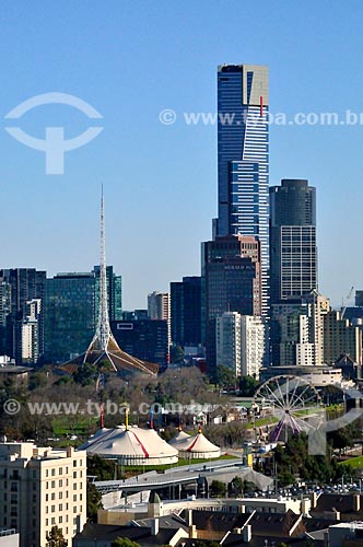  Subject: View of The Arts Centre from Fitzroy Gardens / Place: Melbourne city - Austrália - Oceania / Date: 07/2011 