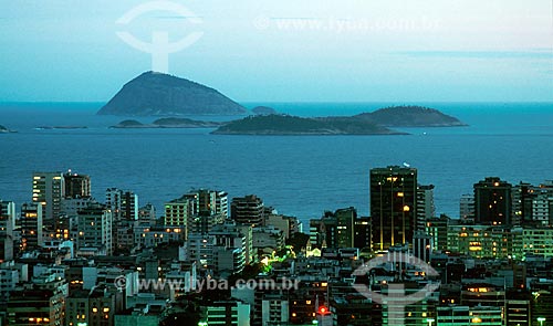  Subject: Buildings of Ipanema neighborhood with Cagarras Islands in the background / Place: Ipanema neighborhood - Rio de Janeiro city - Rio de Janeiro state (RJ) - Brazil / Date: 2010 