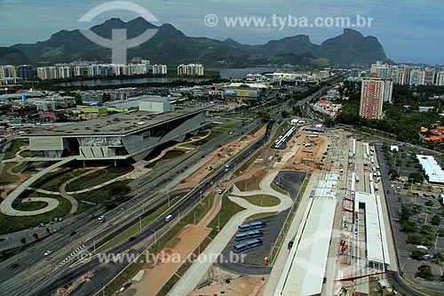  Subject: View of Music City and terminal BRT (Bus Rapid Transit) on the right / Place: Barra da Tijuca neighborhood - Rio de Janeiro city (RJ ) - Brazil / Date: 01/12 