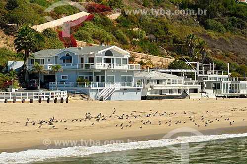  Subject: Houses at the Paradise Cove Beach / Place: Malibu city - California state - United States of America - North America / Date: 08/2011 