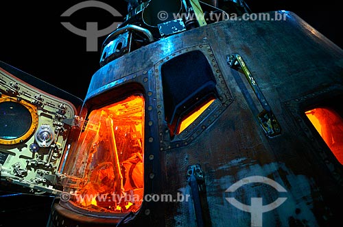  Subject: Apollo 17 (CM-114) Capsule on display at Space Center Houston - launched on December 17, 1972 / Place: Houston city - Texas state - United States of America - North America / Date: 09/2011 