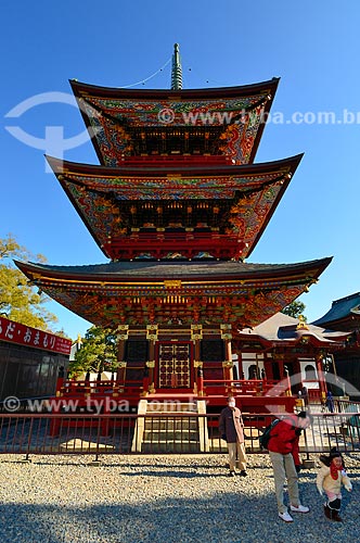  Subject: Three-storied Pagoda in Temple Shinshogi / Place: Narita city - Chiba province - Japan - Asia / Date: 01/2012 