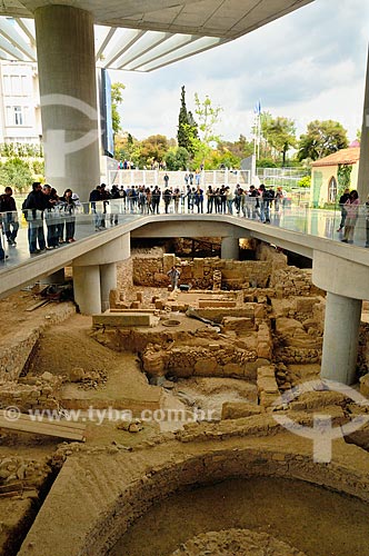  Subject: Visitors at the Acropolis Museum in Athens / Place: Akropolis District - Athens city - Greece - Europe / Date: 04/2011 