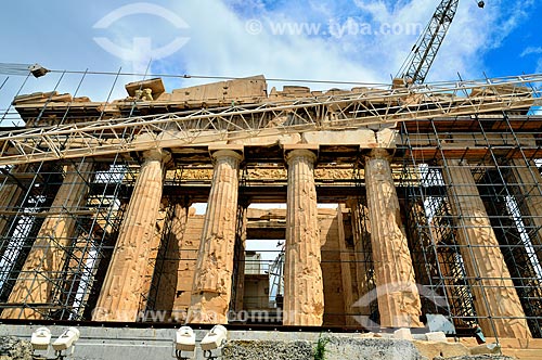  Subject: Partenon facade / Place: Athens city - Greece - Europe / Date: 04/2011 