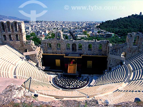  Subject: Odeon of Herod Atticus / Place: Athens city - Greece - Europe / Date: 06/2008 